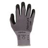 Proflex By Ergodyne Nitrile-Coated Gloves Microfoam Palm 12-Pair, Gray, Size L 7000-12PR